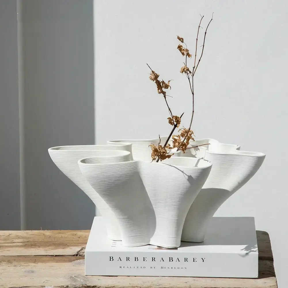 Folded Ceramic Sculpture Vase