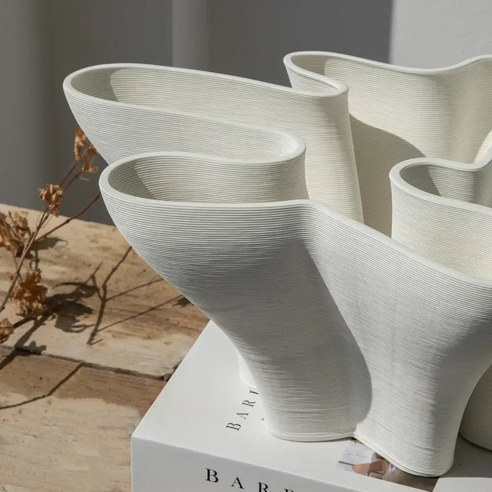Folded Ceramic Sculpture Vase