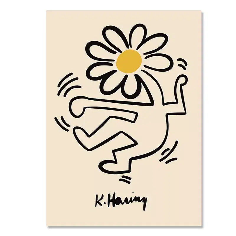 Wall Art Abstract Yayoi Kusama Living Room Prints