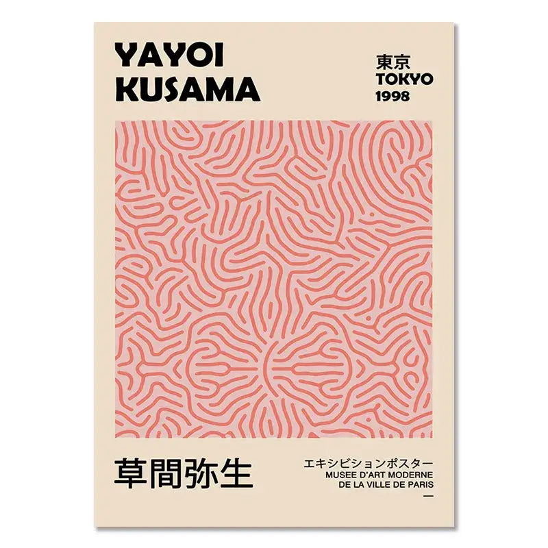 Wall Art Abstract Yayoi Kusama Living Room Prints