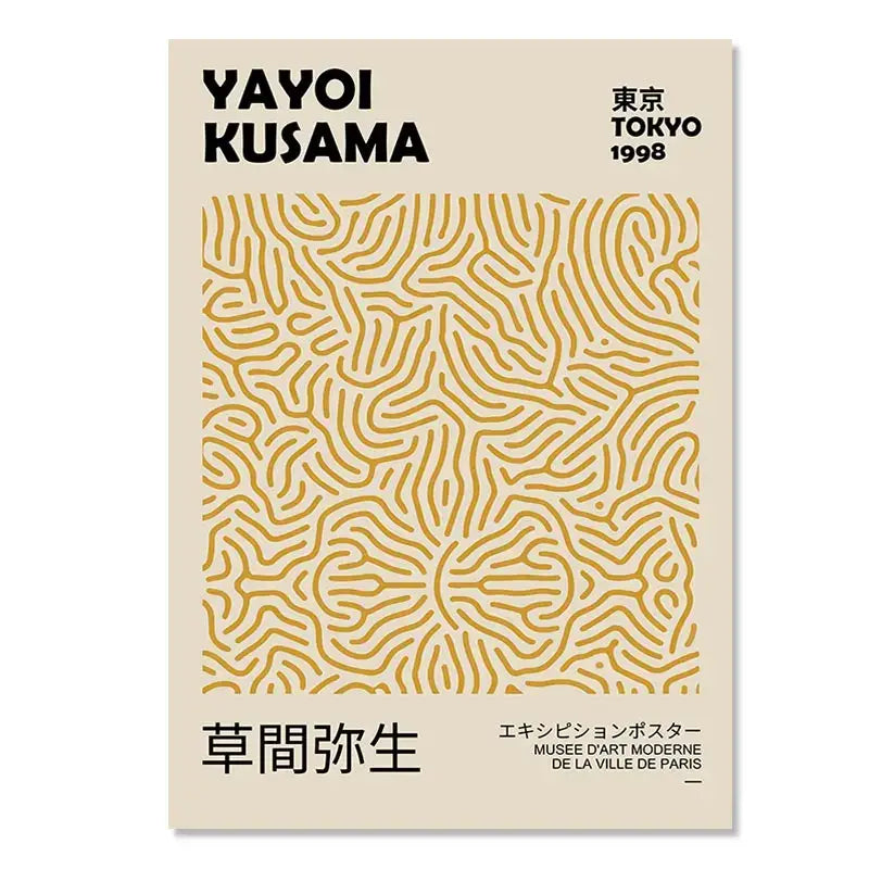 Wall Art Abstract Yayoi Kusama Living Room Prints