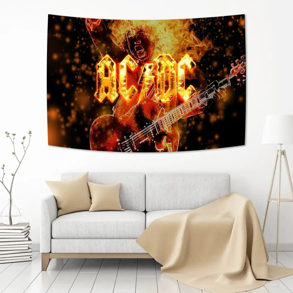 AC/DC Band Tapestry