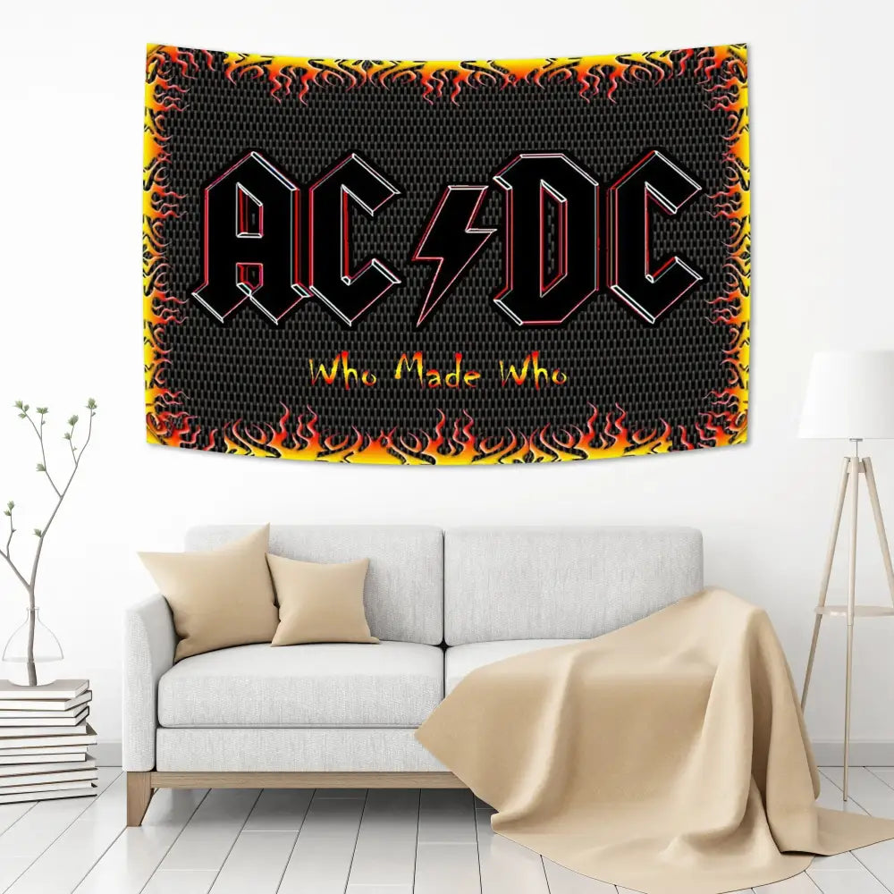 AC/DC Band Tapestry