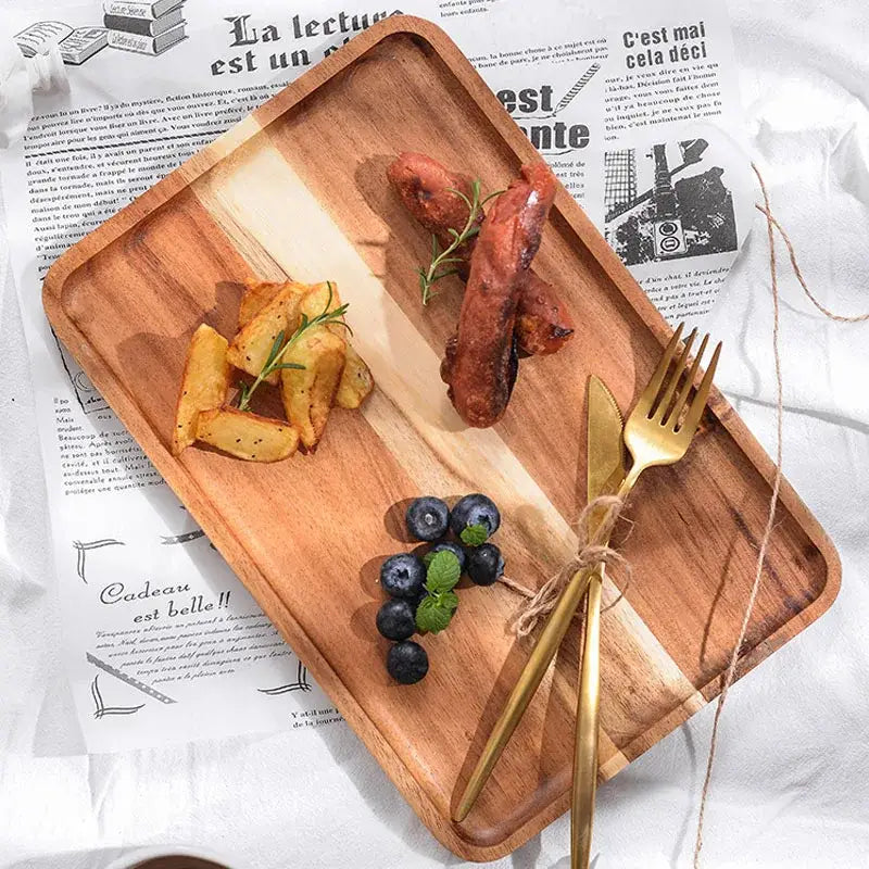 Acacia Wood Breakfast Tray
