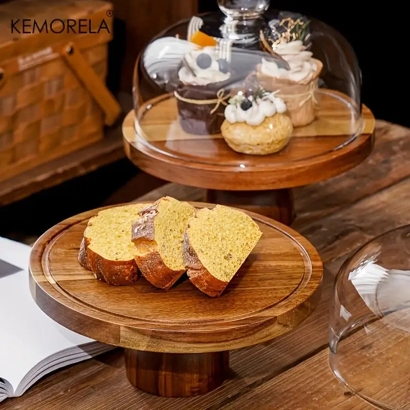 Acacia Wood Cake Stand