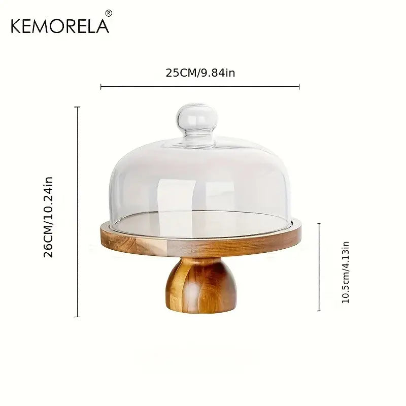Acacia Wood Cake Stand