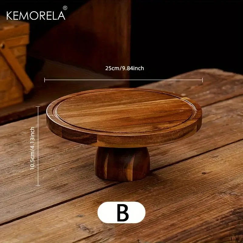 Acacia Wood Cake Stand