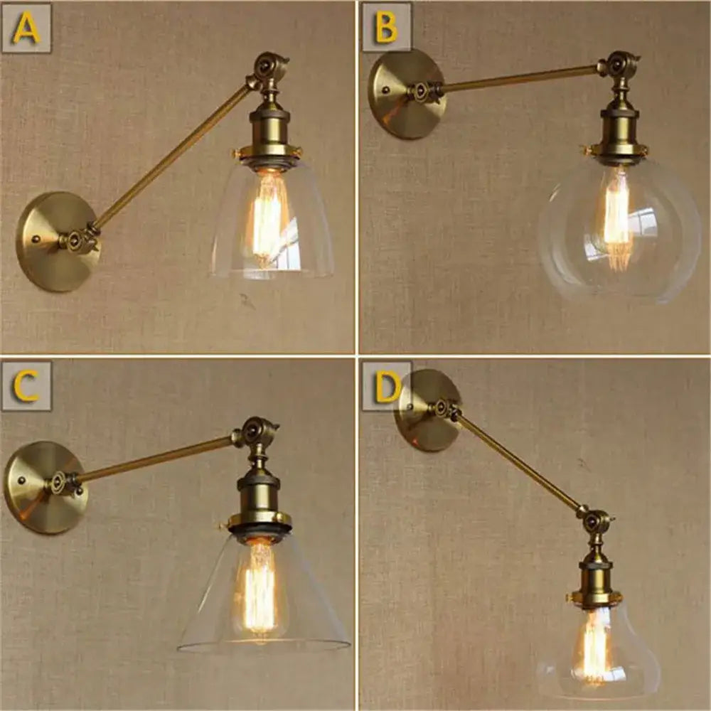Brass Dome Wall Sconce