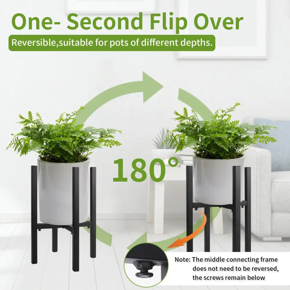 Adjustable Black Plant Stand