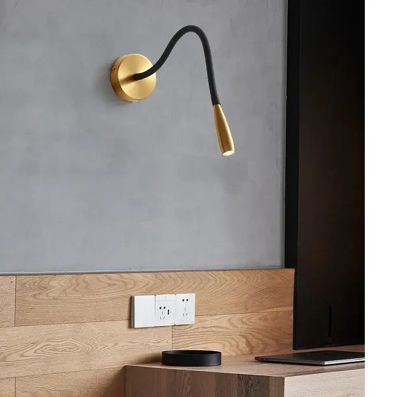 Bronze Adjustable Nordic Bedroom Wall Lamp