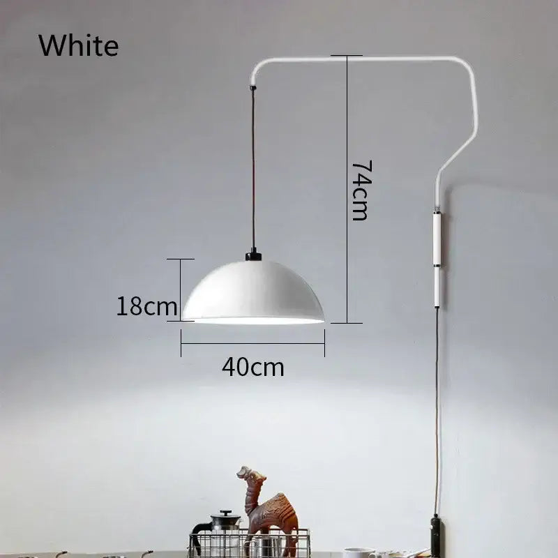 Red Nordic Dome Wall Lamp