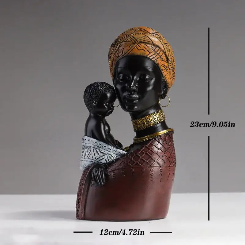 Resin African Mother Statue