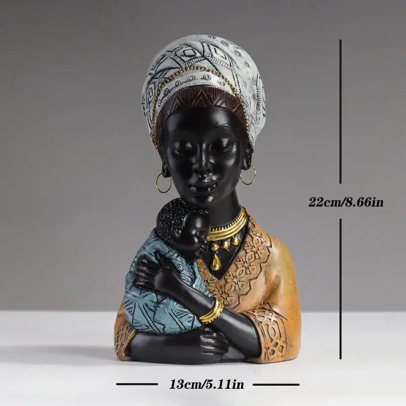 Resin African Mother Statue
