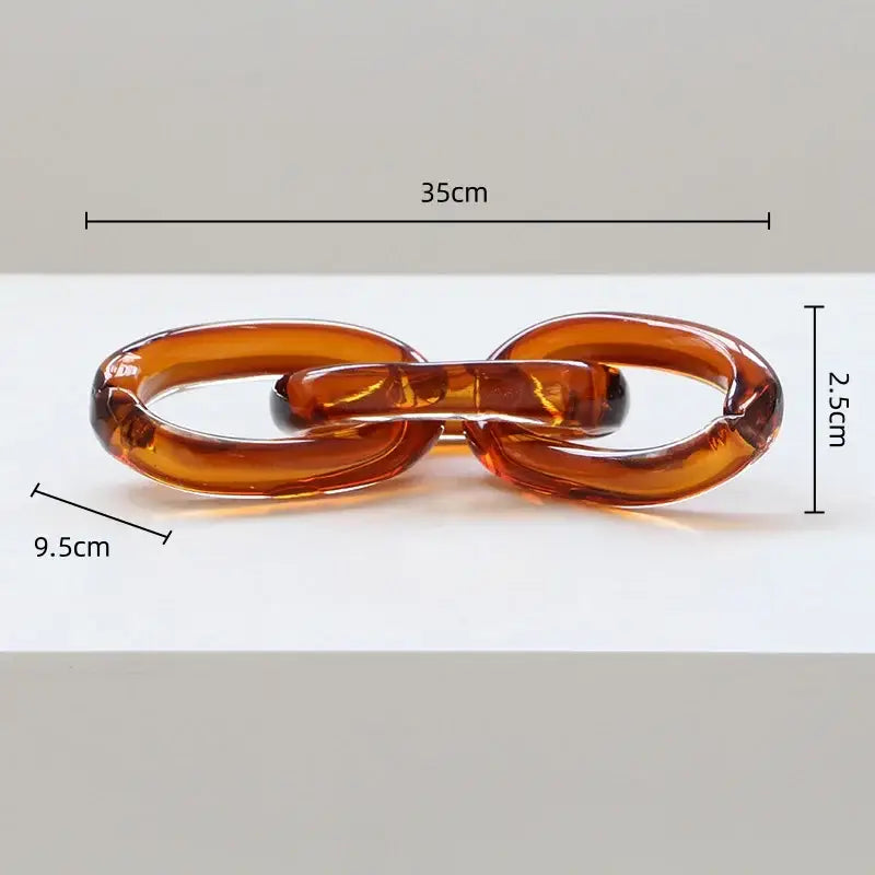 Acrylic Glass Chain Buckles