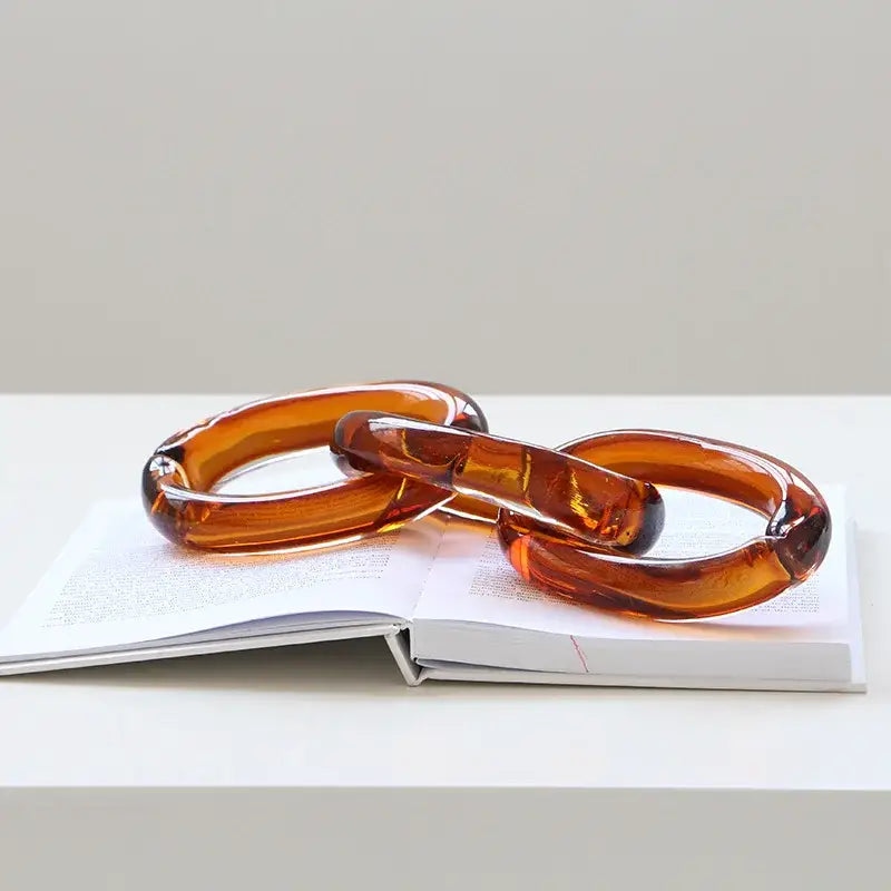 Acrylic Glass Chain Buckles