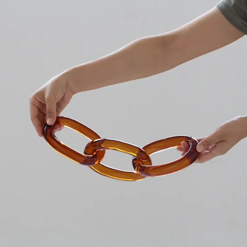 Acrylic Glass Chain Buckles