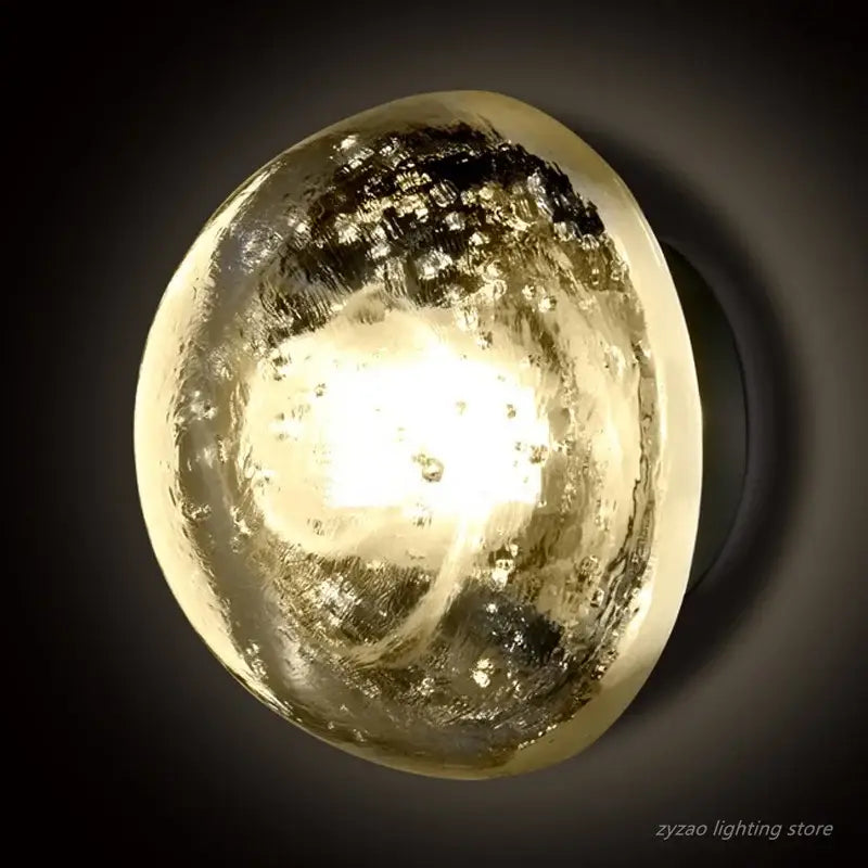 Gold Crystal LED Adjustable Bedroom Sconce
