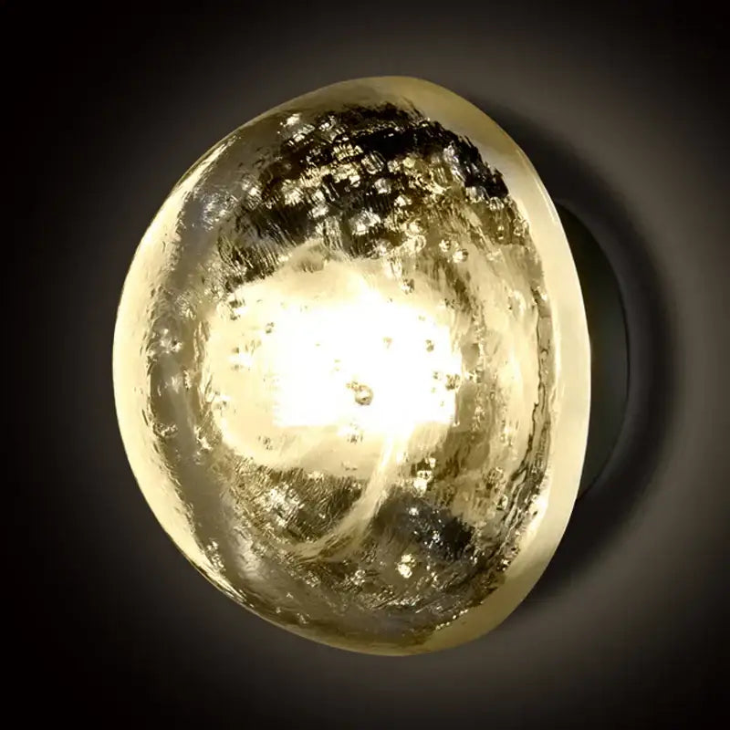 Gold Crystal LED Adjustable Bedroom Sconce
