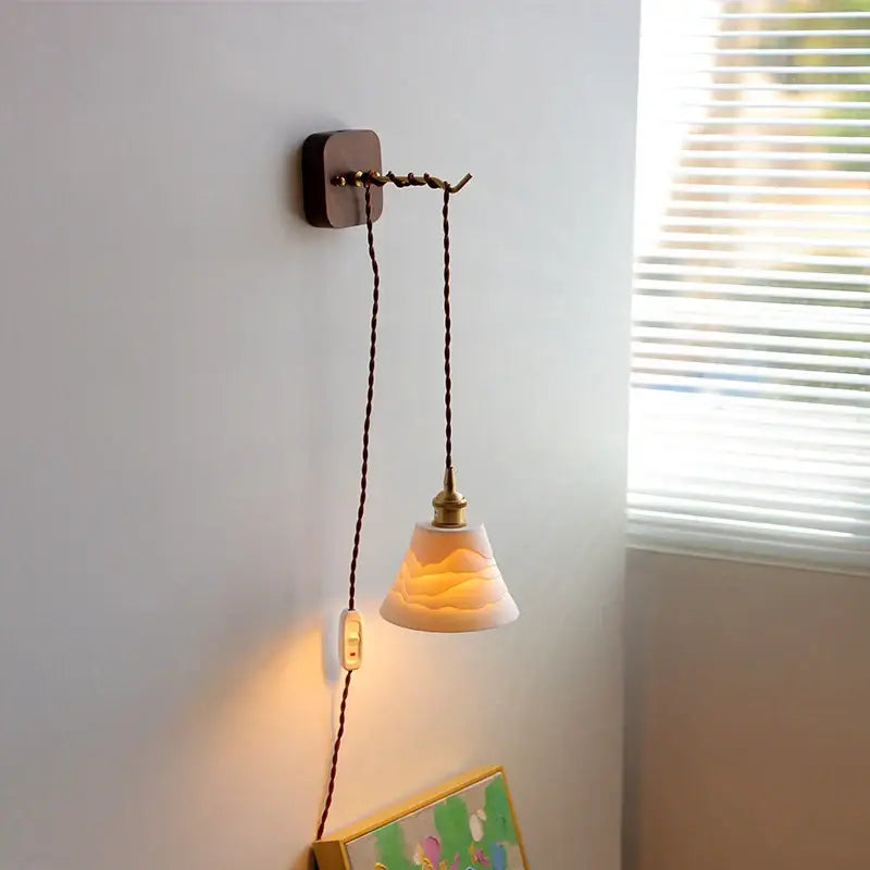 Amber Ceramic Wall Light