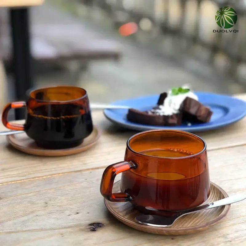 Amber Glass Mug