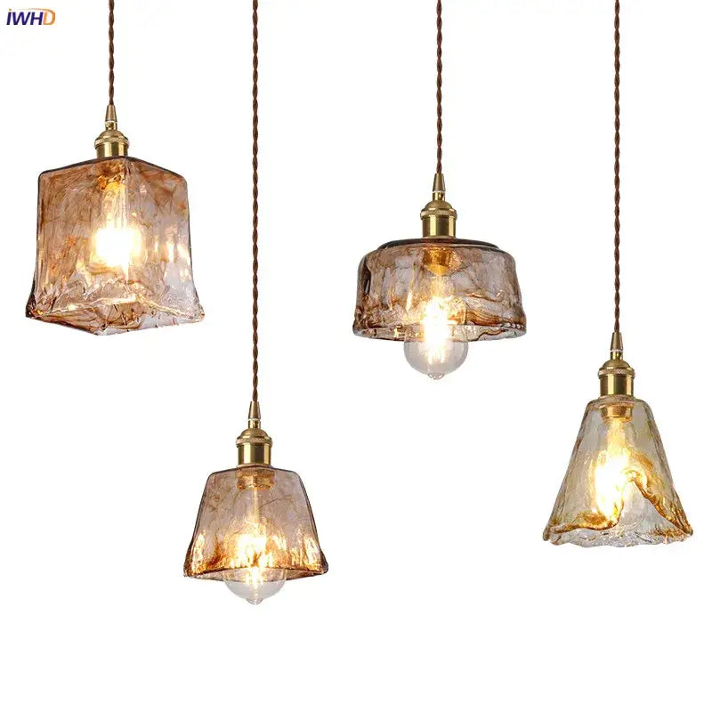 Amber Copper Pendant Lights