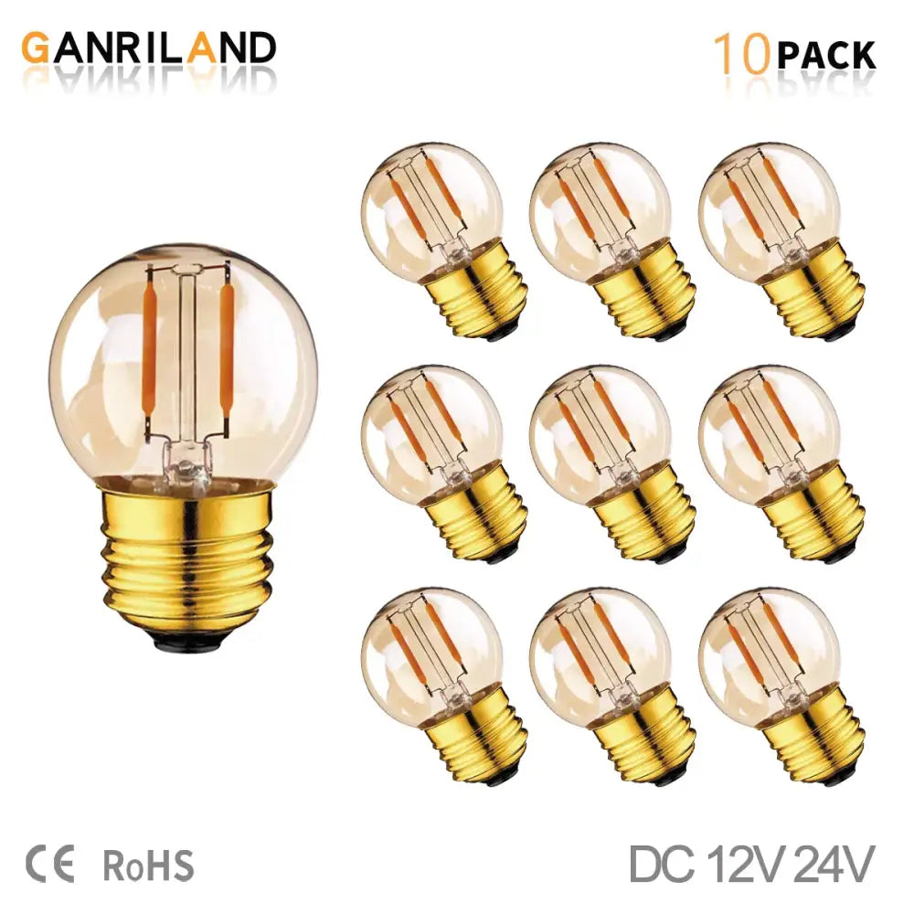 Amber Glass Vintage LED Bulb