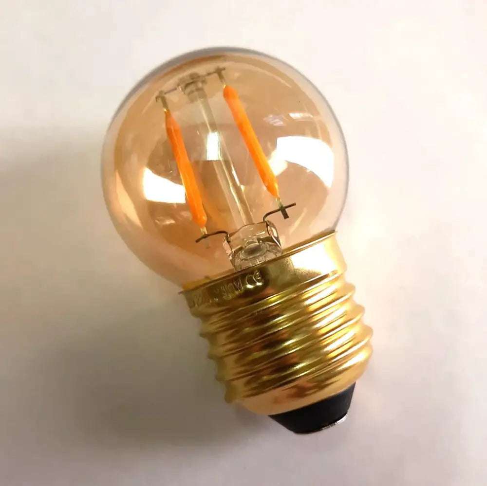 Amber Glass Vintage LED Bulb
