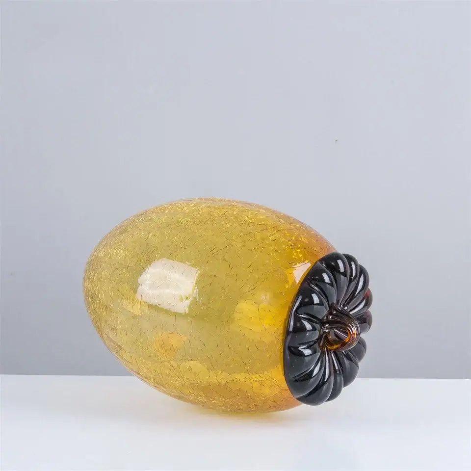 Amber Glass Pinecone Ornament