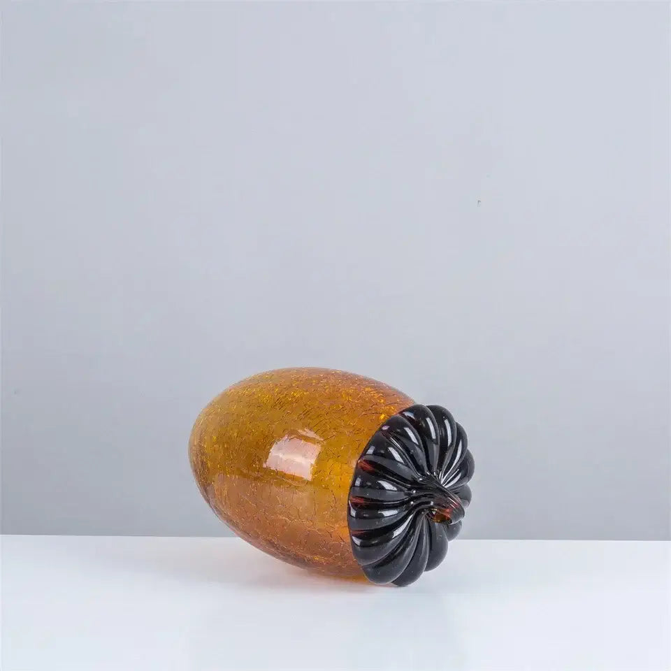 Amber Glass Pinecone Ornament