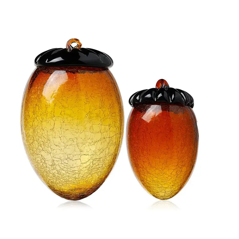 Amber Glass Pinecone Ornament