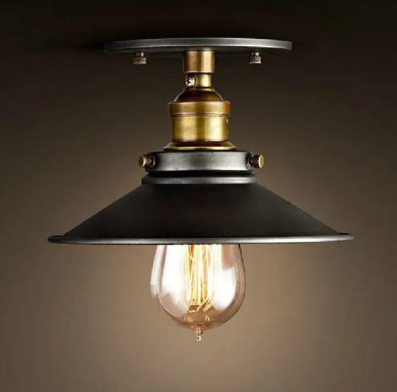 Copper Black Ceiling Lamp