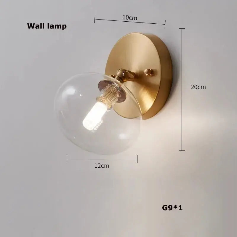 Copper Crystal Brass Chandelier