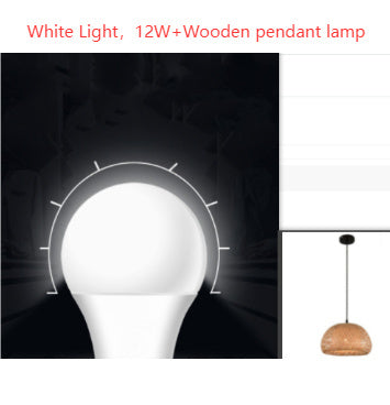 Woven Bamboo Chandelier 30cm Restaurant Style