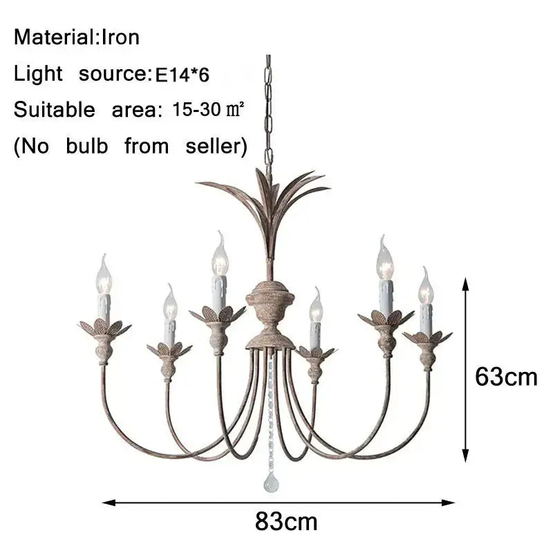 Bronze Pineapple Chandelier