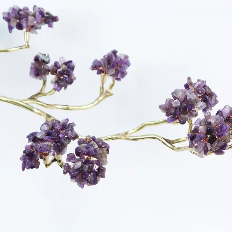 Brass Amethyst Sculpture
