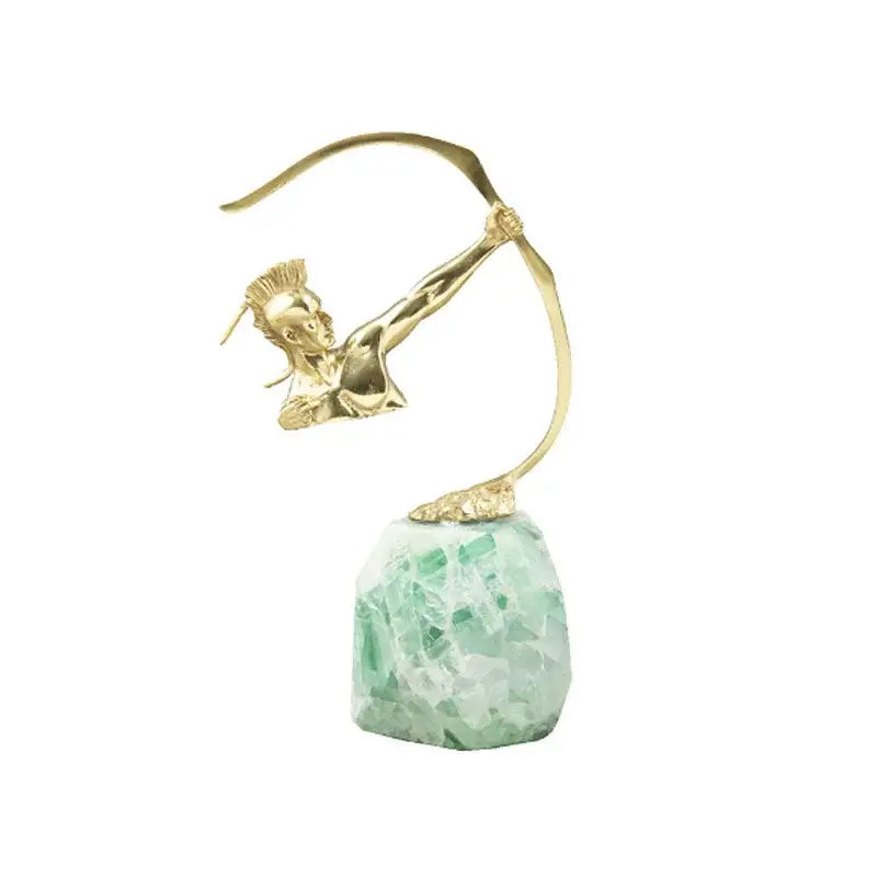 Amethyst Brass Tree Ornament
