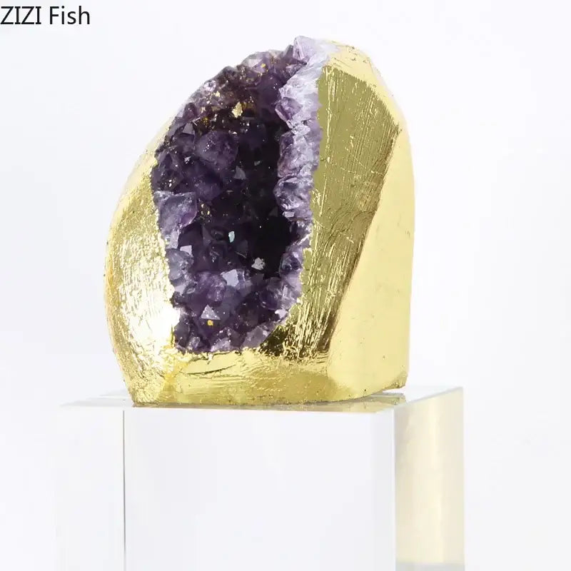 Amethyst Crystal Geode Set