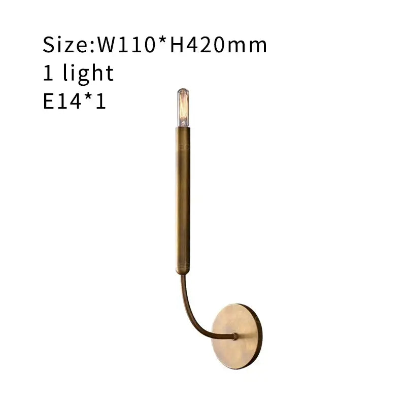 Gold Art Deco Wall Lamp