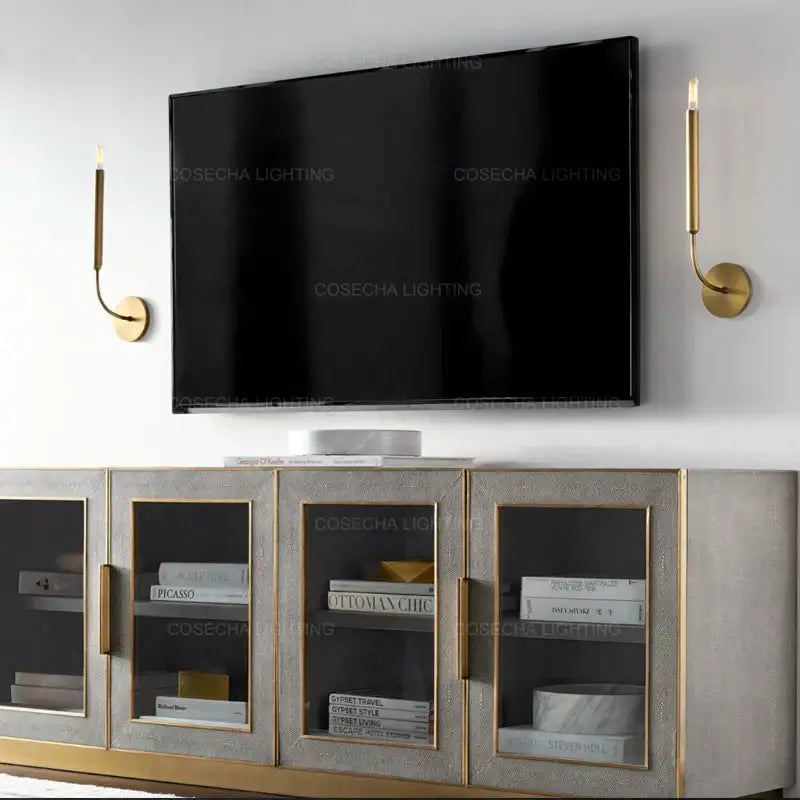 Gold Art Deco Wall Lamp