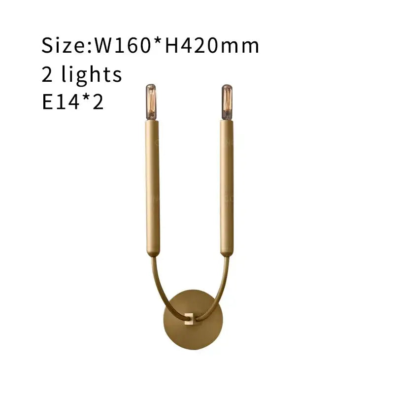 Gold Art Deco Wall Lamp