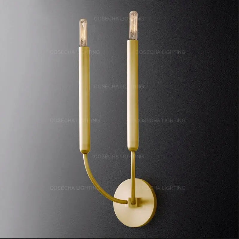 Gold Art Deco Wall Lamp