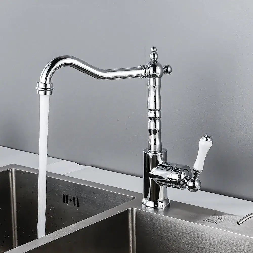 Black Ceramic Kitchen Faucet