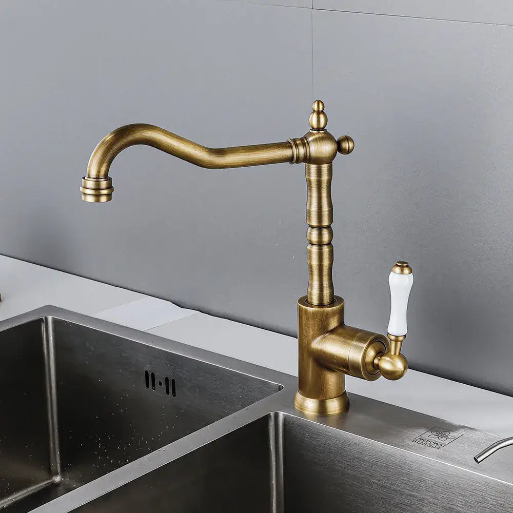 Black Ceramic Kitchen Faucet
