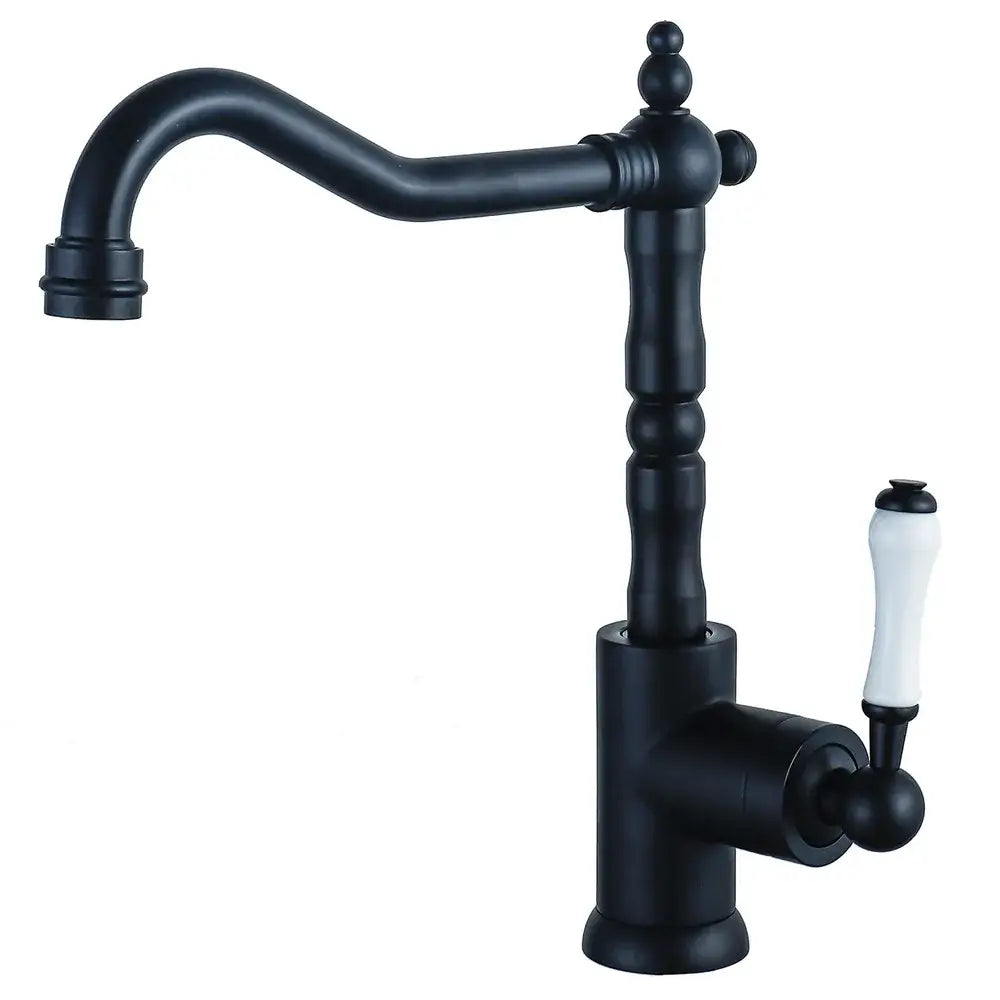 Black Ceramic Kitchen Faucet