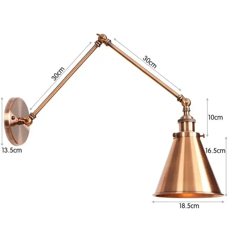 Black Adjustable Wall Lamp