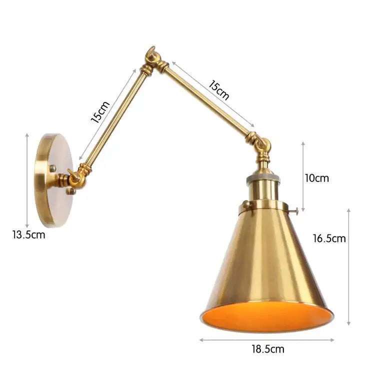 Black Adjustable Wall Lamp