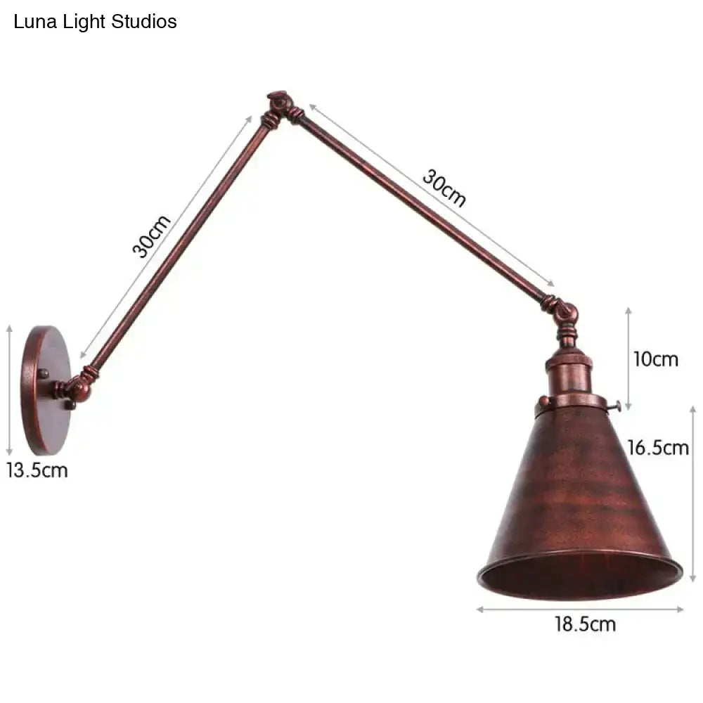 Black Adjustable Wall Lamp