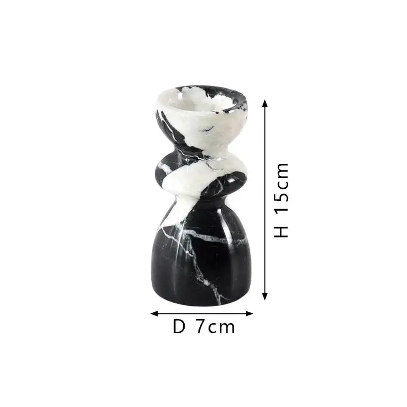 Marble Taper Candlestick Holder