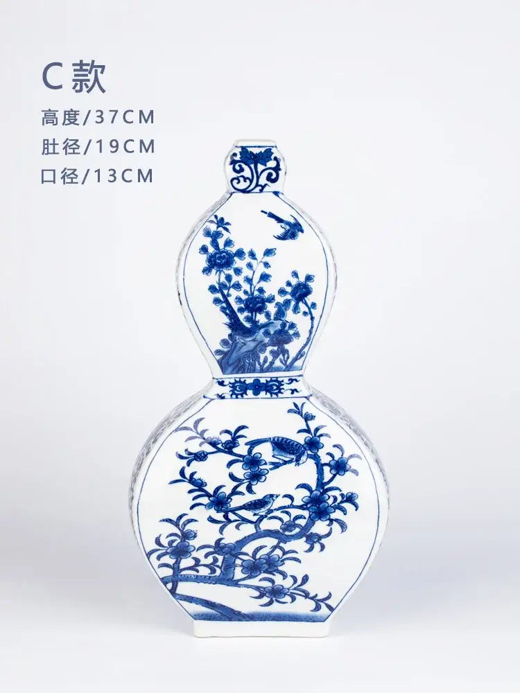 Antique Blue Porcelain Vase
