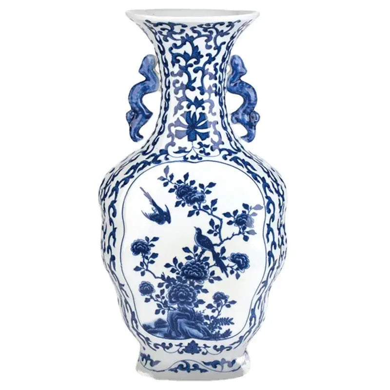 Antique Blue Porcelain Vase